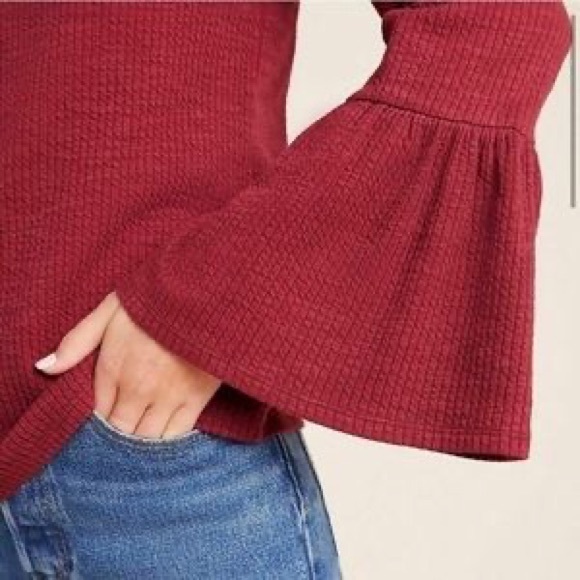 Porridge Anthropologie Bell Sleeve Top - Picture 4 of 7